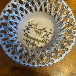 Handcrafted Ceramic Bowl with Bird Design
